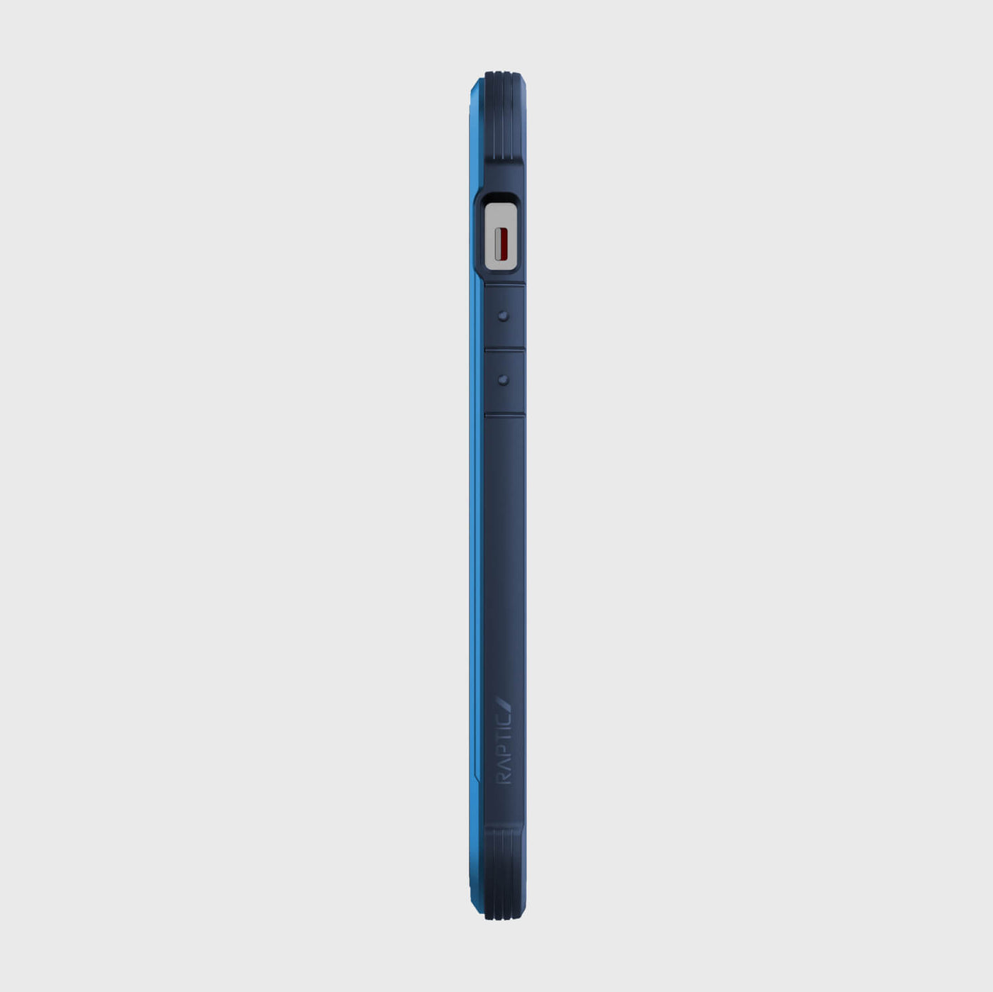 iPhone 13 Pro Max in Raptic Shield case - color blue - left side #color_blue