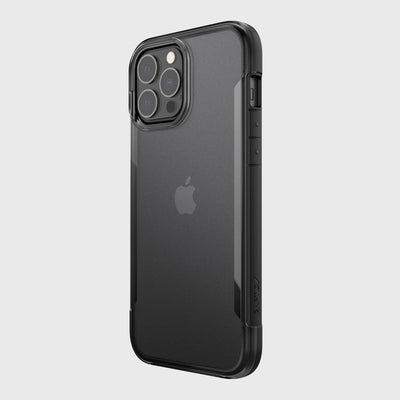 iPhone 13 Pro Max in Raptic Terrain case - color black - back angle #color_black
