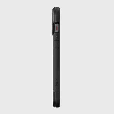 iPhone 13 Pro Max in Raptic Terrain case - color black - left side #color_black