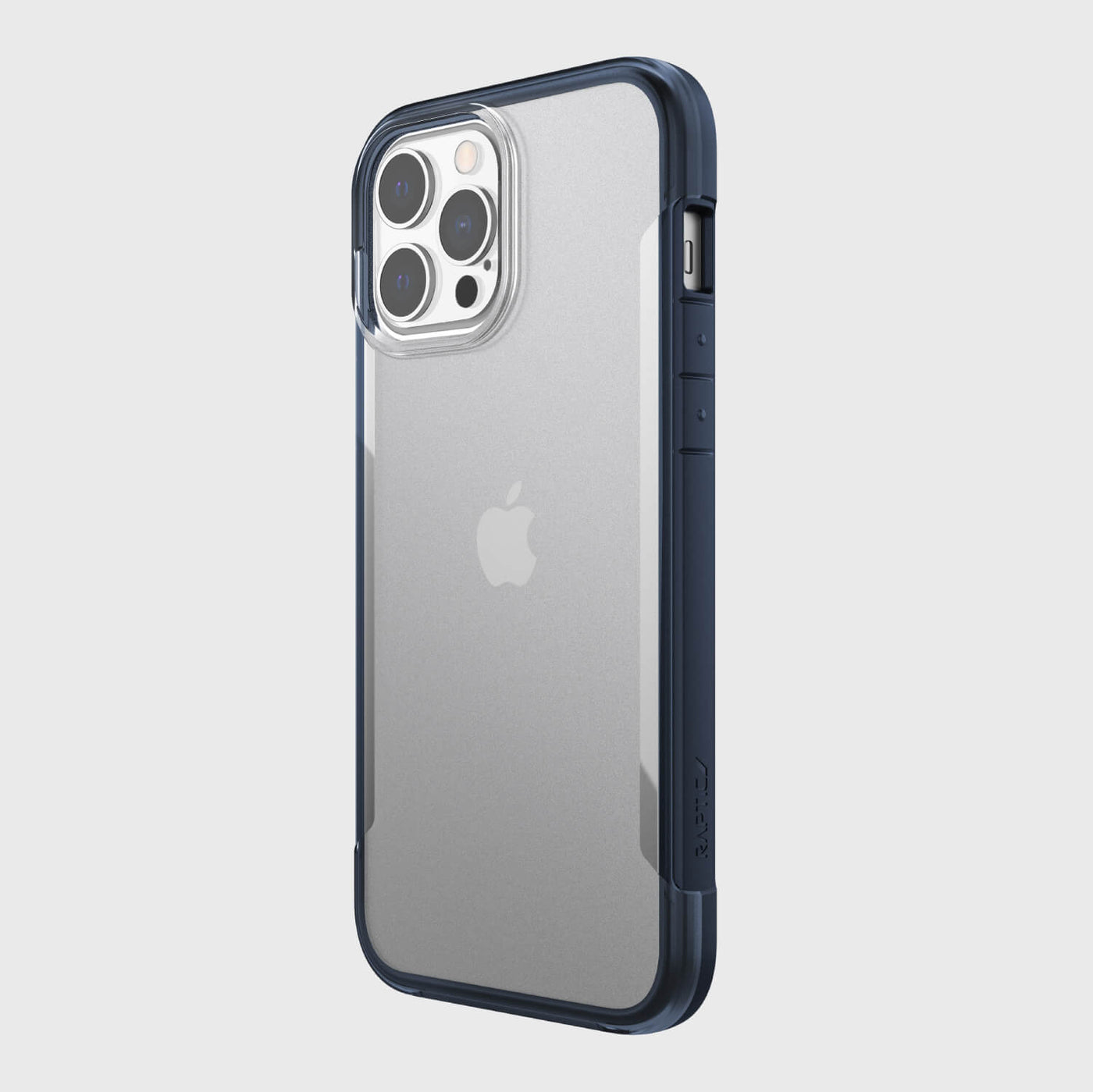 iPhone 13 Pro Max in Raptic Terrain case - color blue - back angle #color_blue