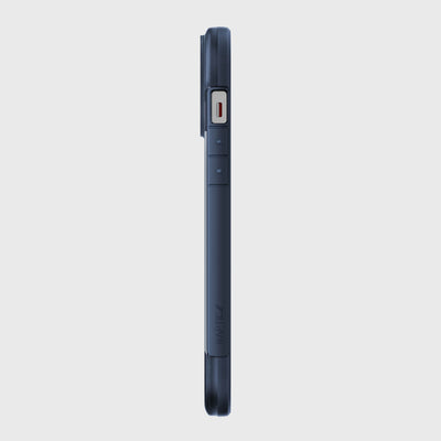 iPhone 13 Pro Max in Raptic Terrain case - color blue - left side #color_blue