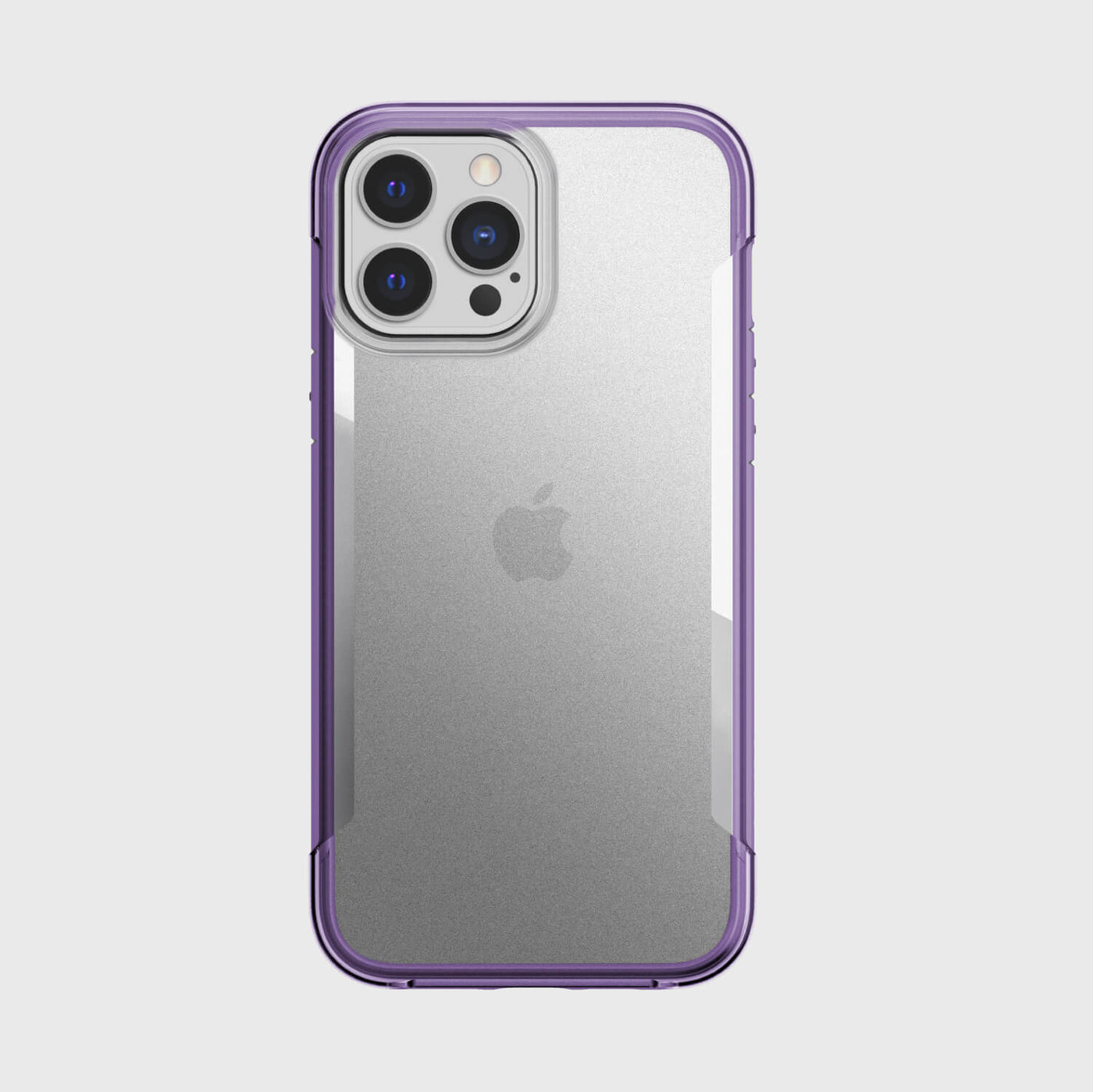iPhone 13 Pro Max in Raptic Terrain case - color purple - back side #color_purple