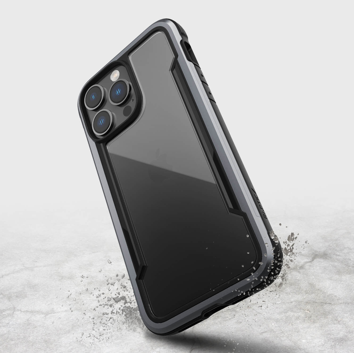 Raptic Shield for iPhone 14 Pro Max Case, Shockproof Protective Clear Black