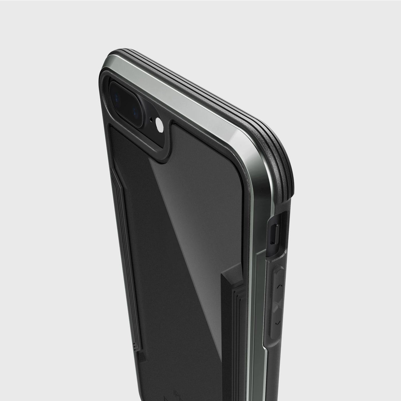 Rugged Case for iPhone 8 Plus. Raptic Shield in black.