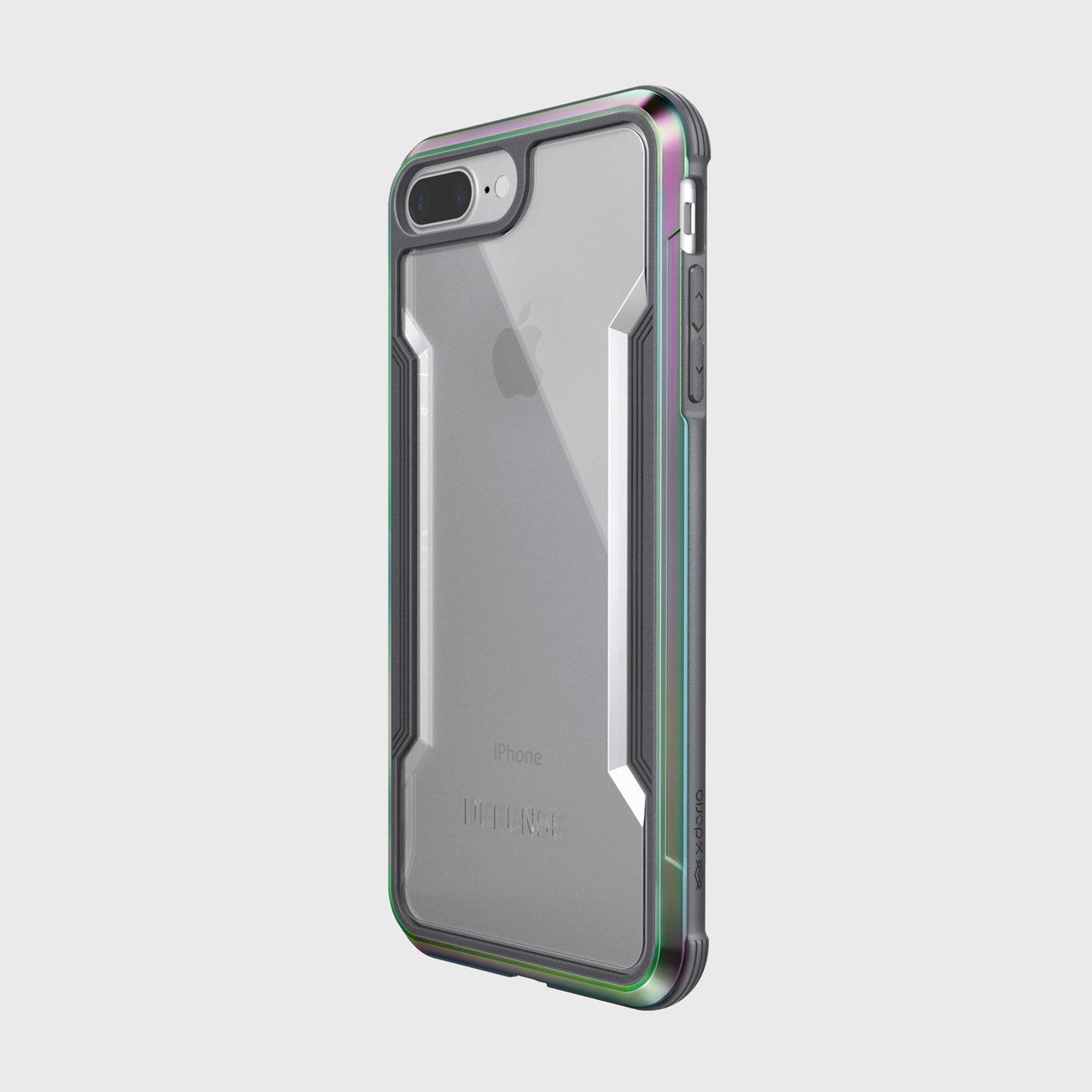 Rugged Case for iPhone 8 Plus. Raptic Shield in iridescent.