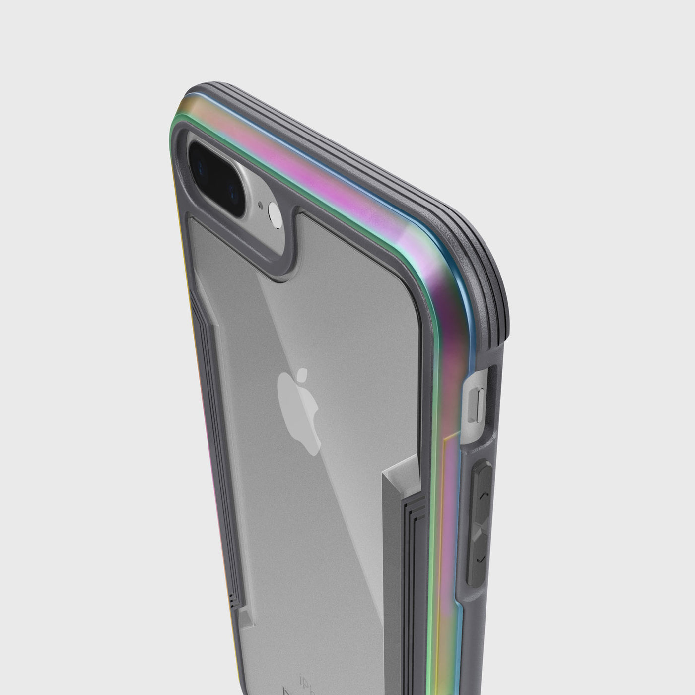 Rugged Case for iPhone 8 Plus. Raptic Shield in iridescent.