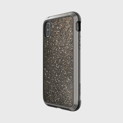 Luxurious Case for iPhone X. Raptic Lux in dark glitter.