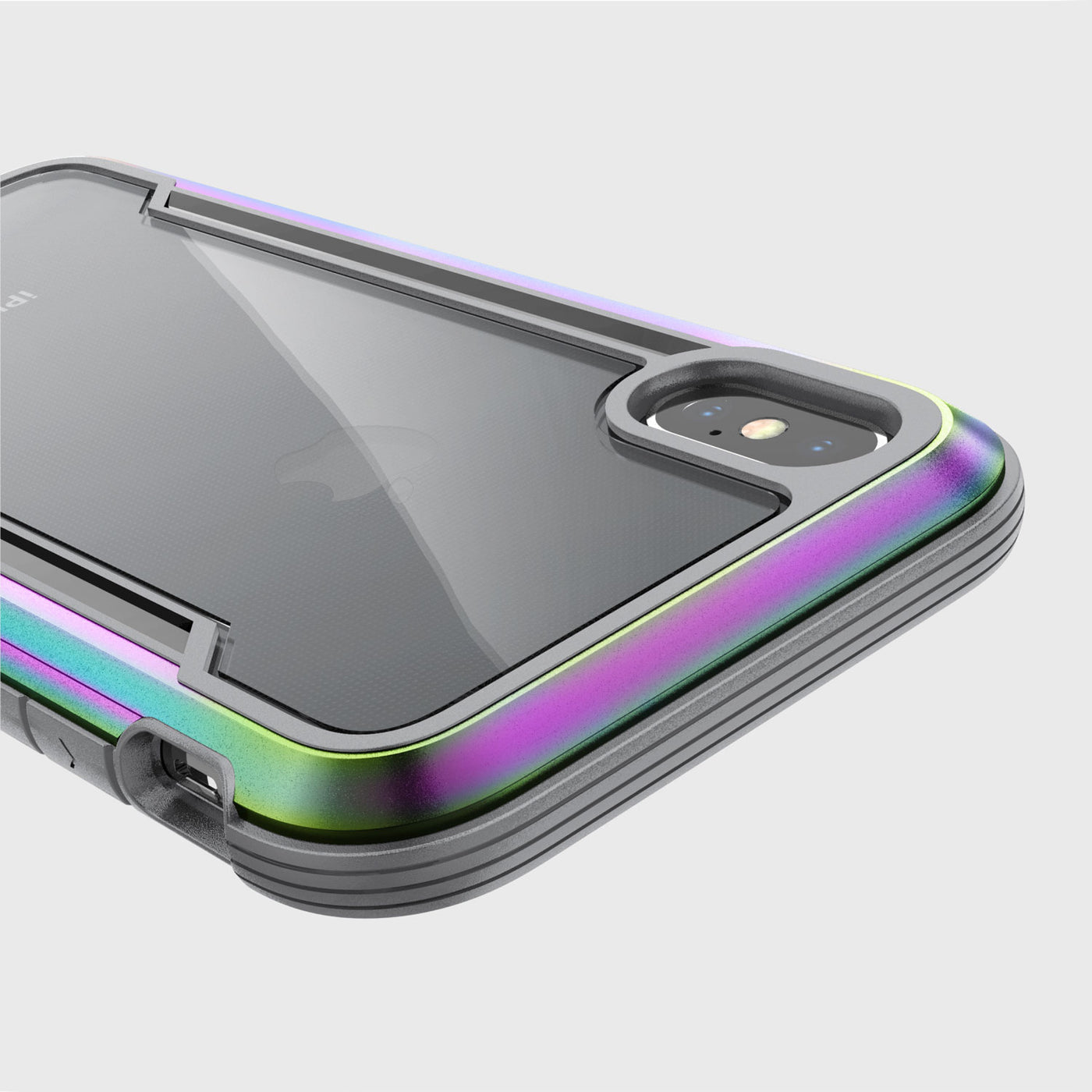Rugged Case for iPhone X/XS. Raptic Shield in iridescent.