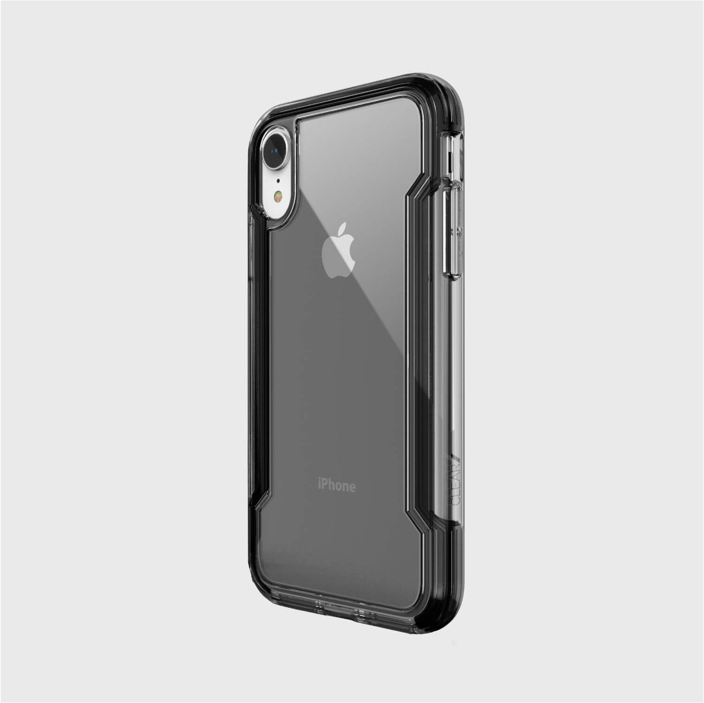 Thin Case for iPhone XR. Raptic Clear in black.
