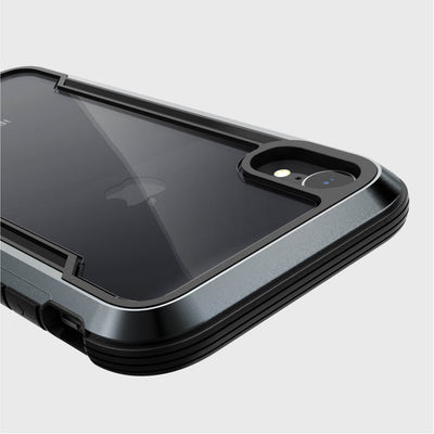 Rugged Case for iPhone XR. Raptic Shield in black.