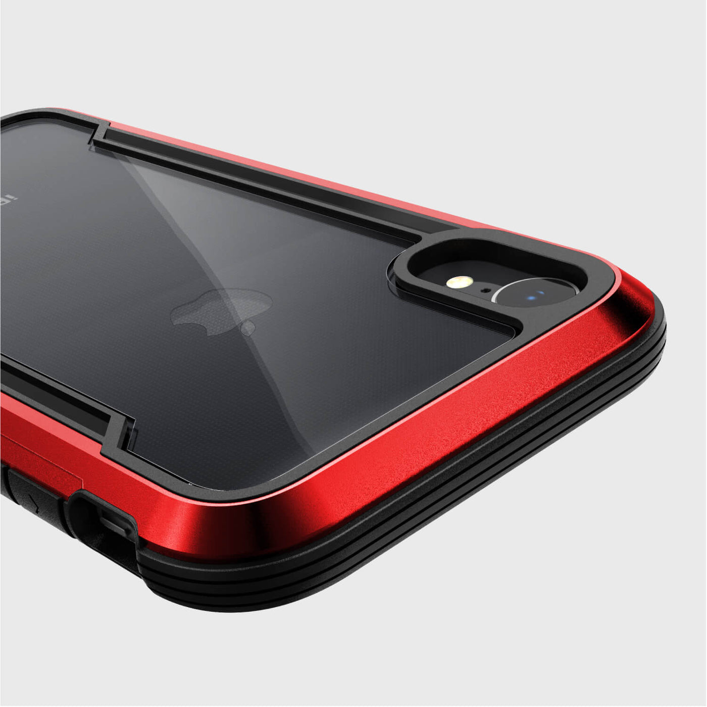Rugged Case for iPhone XR. Raptic Shield in red.
