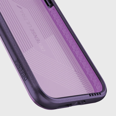 Luxurious Case for iPhone XR. Raptic Ultra in purple.