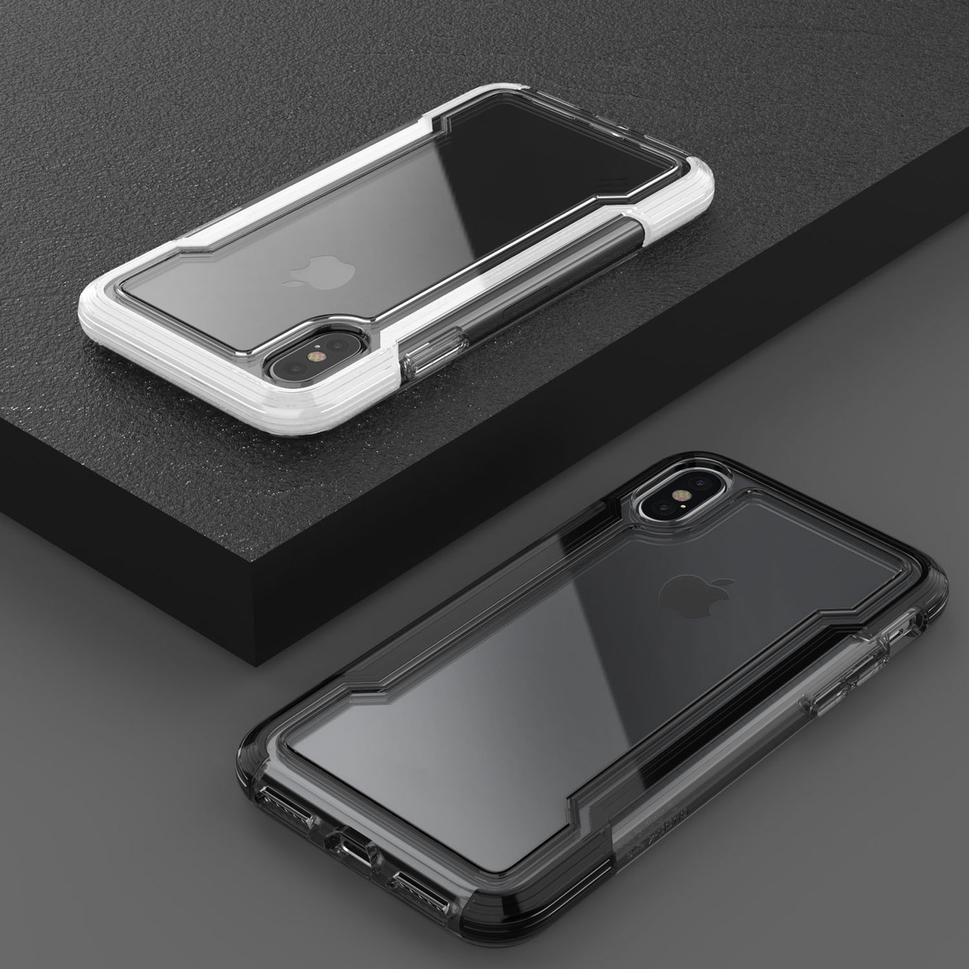 Thin Case for iPhone XS Max. Raptic Clear in black.