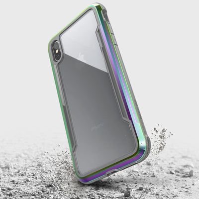 Rugged Case for iPhone XS Max. Raptic Shield in iridescent.
